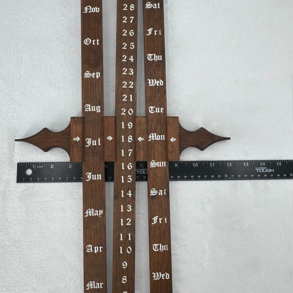 Handcrafted Perpetual Calendar The Bodo Clock Co Black Forest Wooden Wall Decor